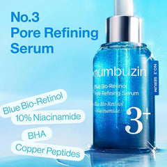 Numbuzin Blue Bio-Retinol Pore Refining Serum 3+ 30ML
