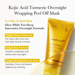 MEDICUBE KOJIC ACID TURMERIC NIGHT WRAPPING MASK 75ml