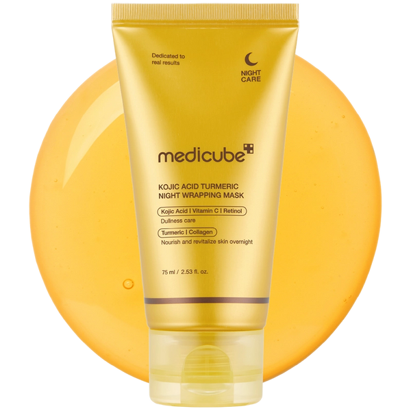 MEDICUBE KOJIC ACID TURMERIC NIGHT WRAPPING MASK 75ml