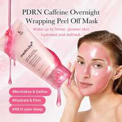 Medicube PDRN Pink Caffeine Night Wrapping Mask 75ml ميديكيوب ماسك ليلي بالبي دي آر إن والكافيين الوردي 75 مل
